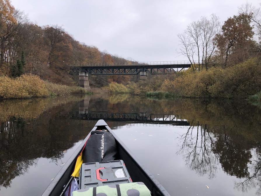 die Eisenbahnbrücke in Oppendorf