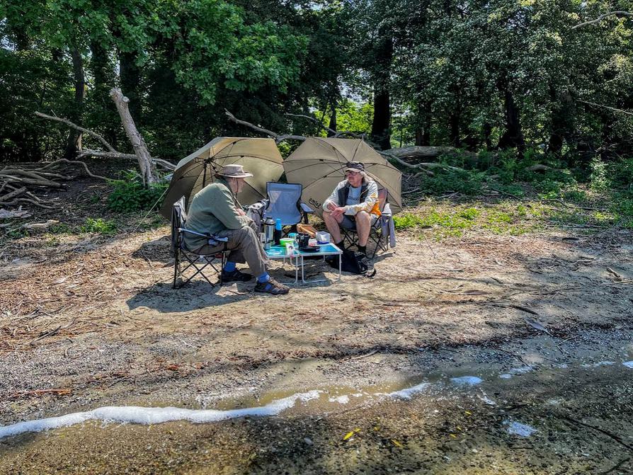 Pausenplatz für ein ausgedehntes Picknick