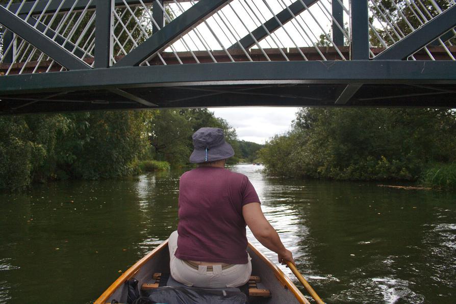 die Wanderwegbrücke in Brandsbek