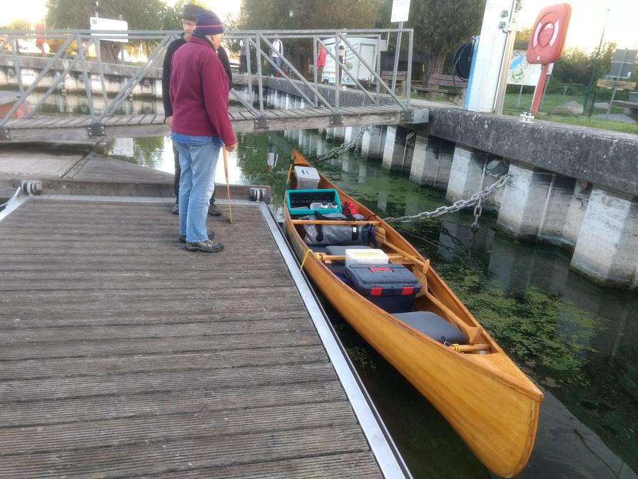 Start am Wasserwanderrastplatz Verchen-Aalbude