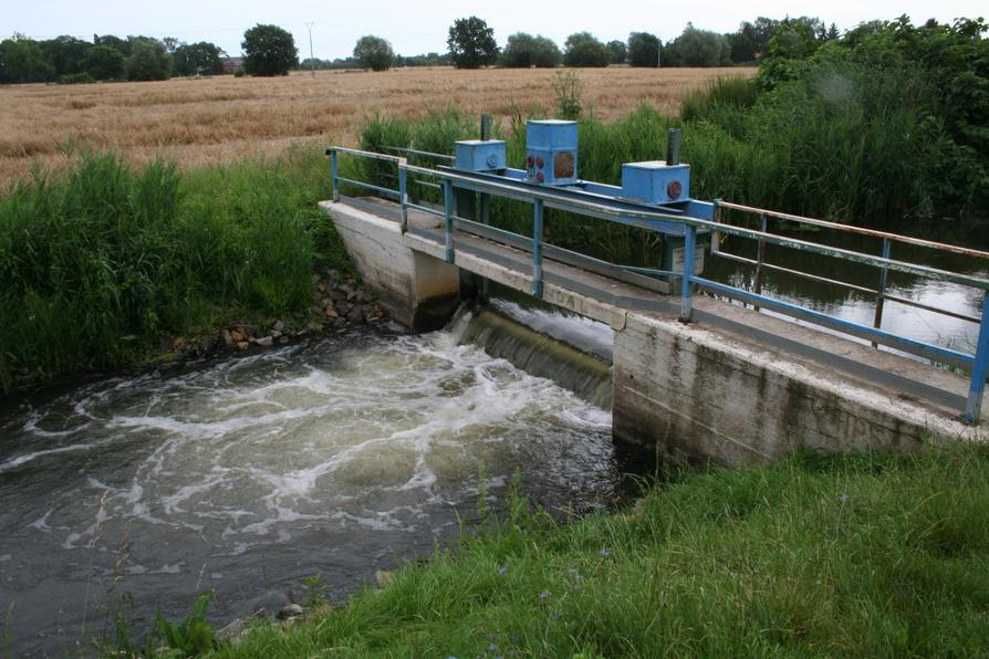 Wehr Letschin im Letschiner Hauptgraben