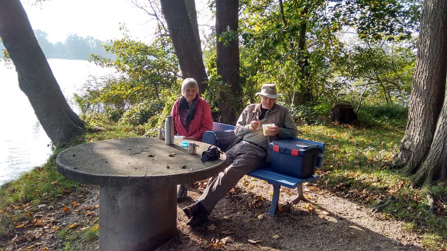Pause am Höftsee in Plön Pause am Höftsee in Plön