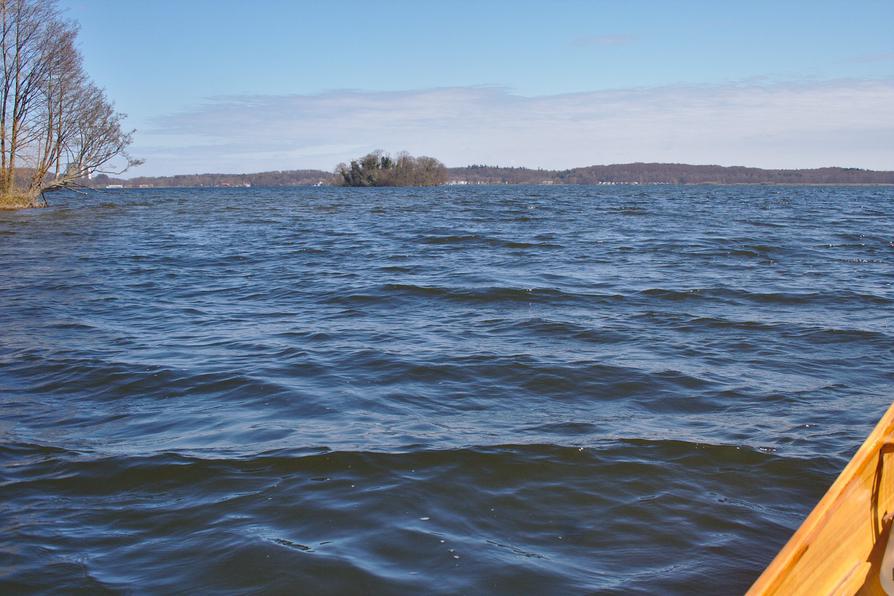 auf dem Plöner See in der Stadtbucht