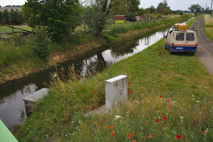 am Schleusengraben in Neulangsow-Werbig