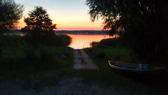 Abendrot an der Einsetzstelle