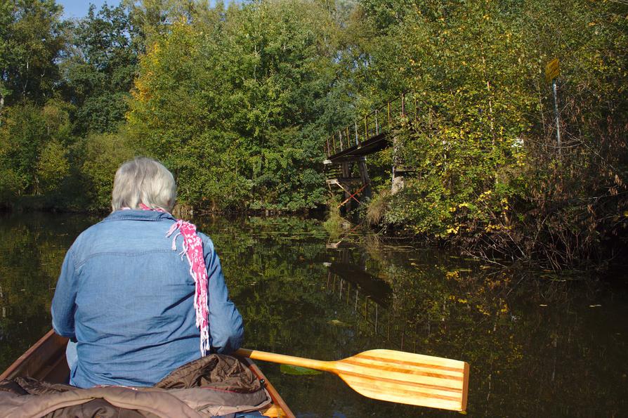 Ende des Nebenarms des Breitenburger Moorkanals