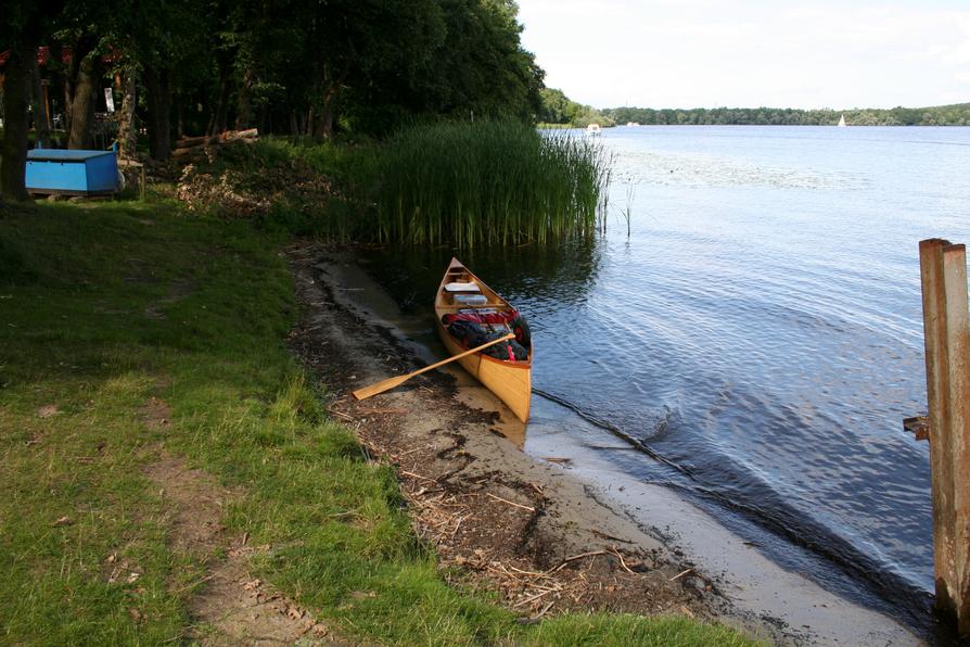 Ankunft beim Campingplatz Sanssouci