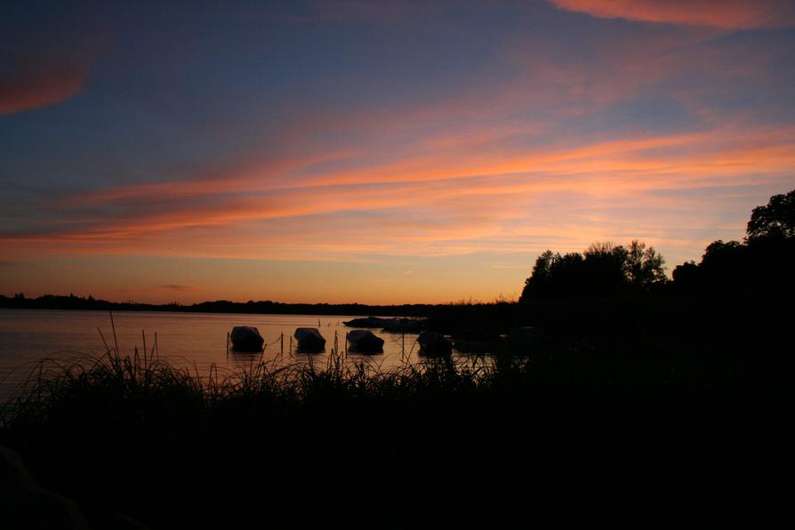 Sonnenuntergang in Plaue an der Havel