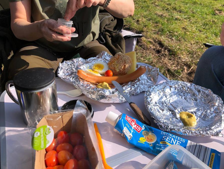 gut essen bei unserer Pause