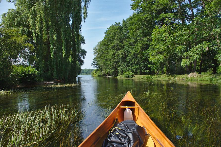 die Schwentine vor dem Lanker See