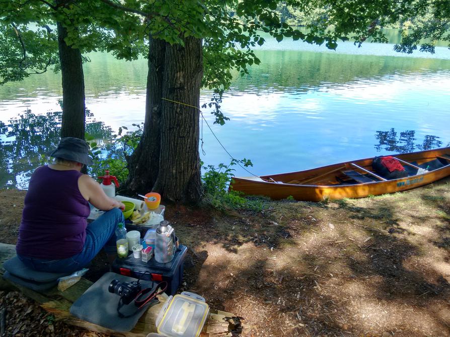 Frühstück am Schmalen Luzin