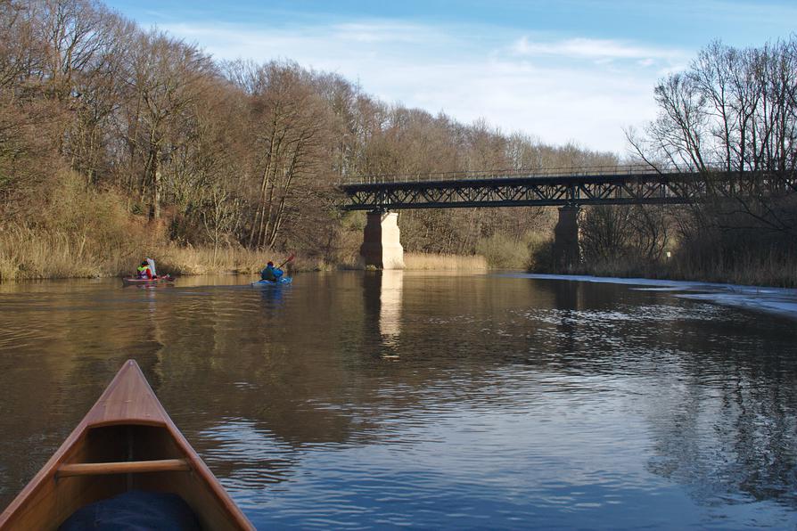 Eisenbahnbrücke über die Schwentine bei Oppendorf