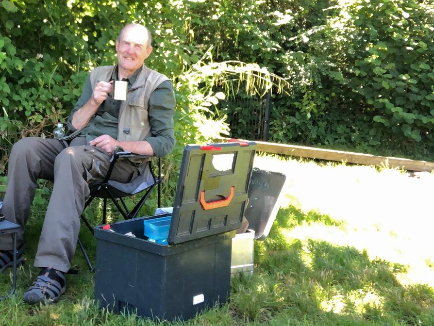 Pause an der Einsetzstelle in der Sonne