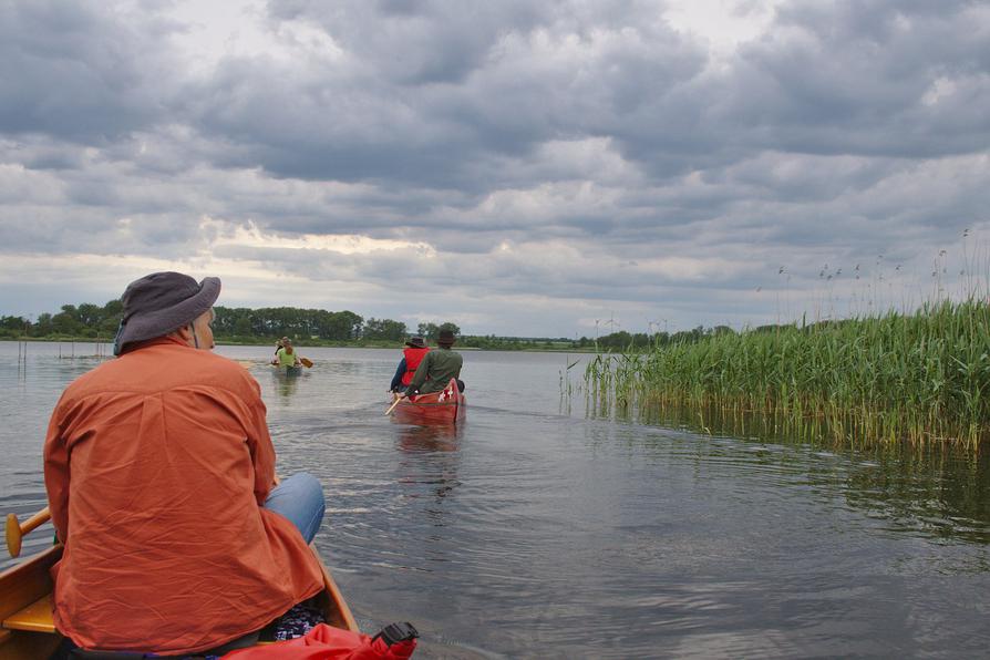 Kanus auf dem Bützower See