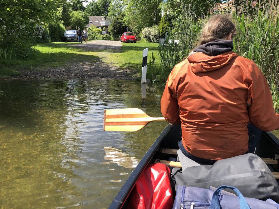 Pause an der Einsetzstelle Brunnenweg