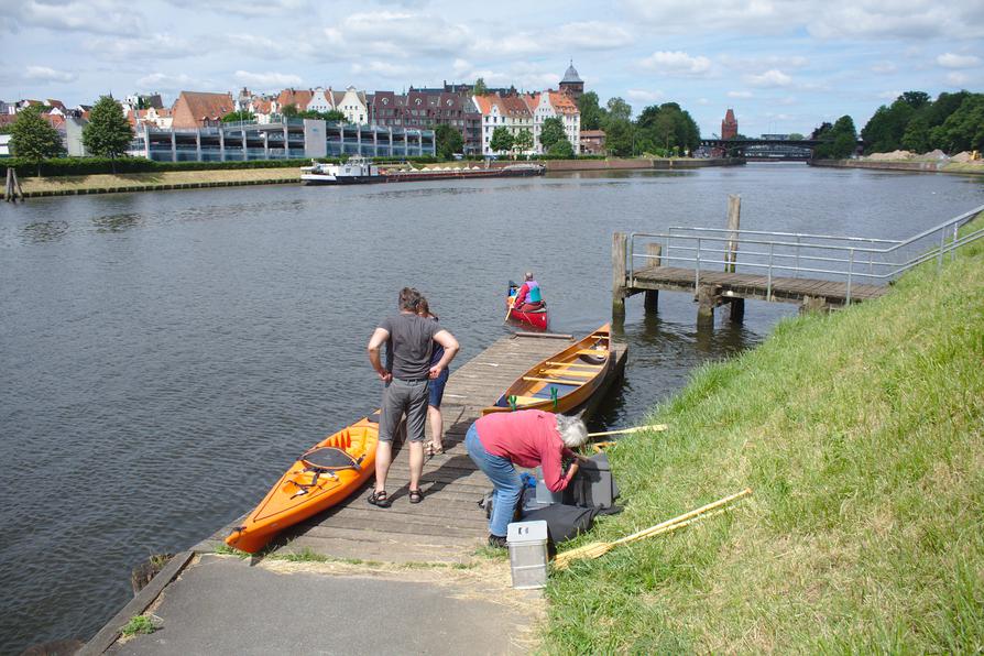 Kanu-Einsetzstelle in Lübeck