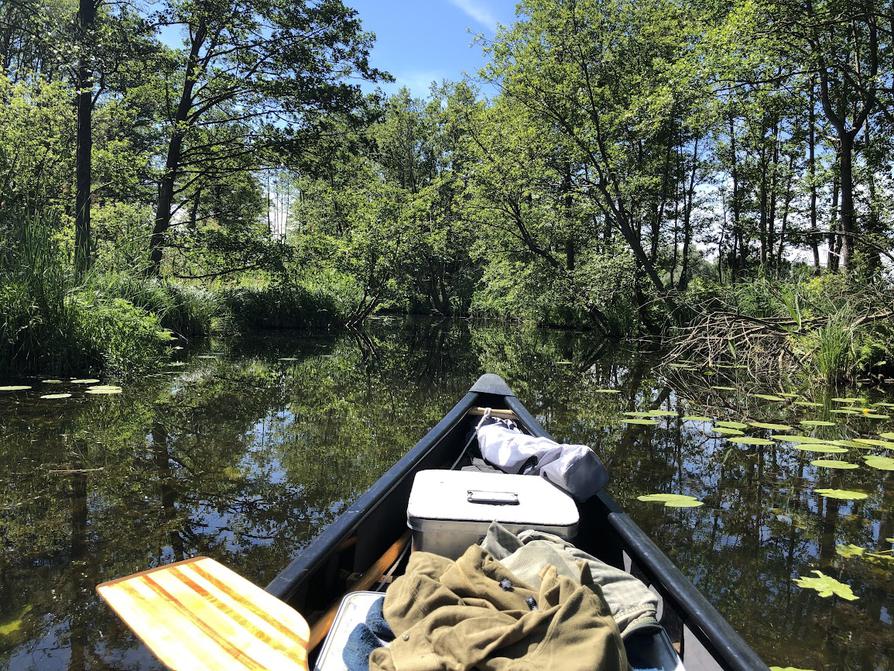 auf dem Hechtgraben zum Binnensee bei Groß Raden