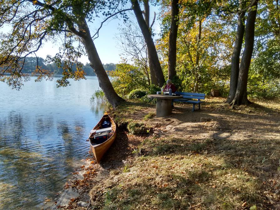 Pausenplatz am Wanderweg in Plön