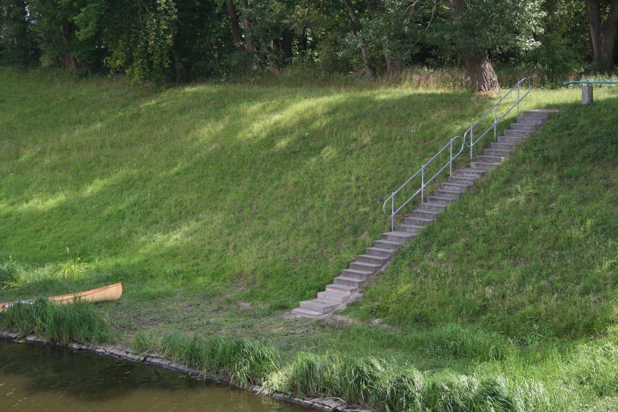 Umtragestelle beim Havel-Wehr Quitzöbel