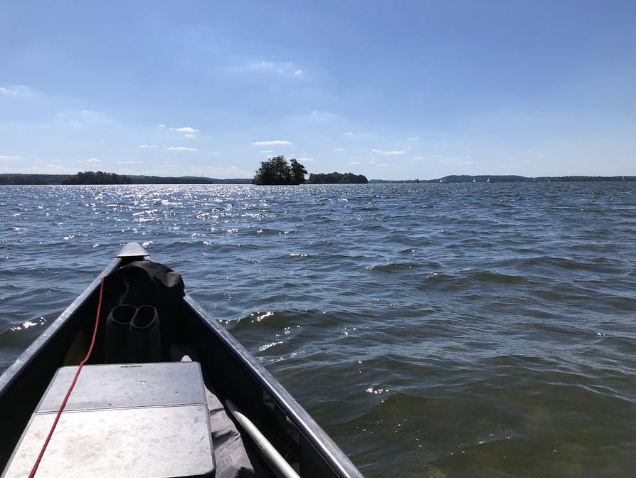 bewegtes Wasser auf dem Großen Plöner See