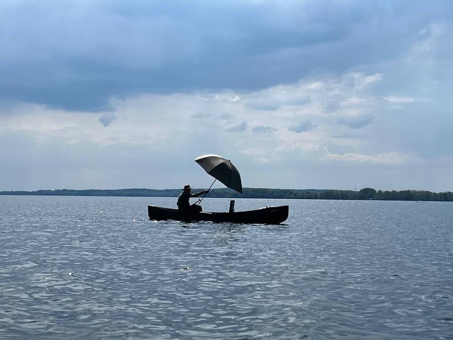 Rückenwindsegeln mit dem Anglerschirm