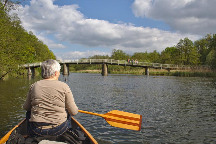 auf der Schwentine bei der Weißen Brücke auf der Schwentine bei der Weißen Brücke