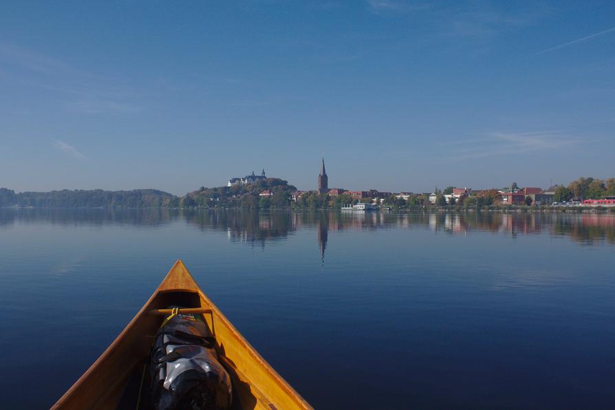 der Blick zurück zur Stadt Plön