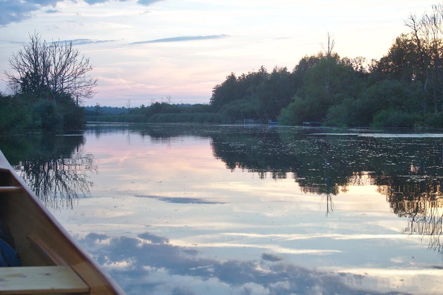 Abendhimmel über der Peene