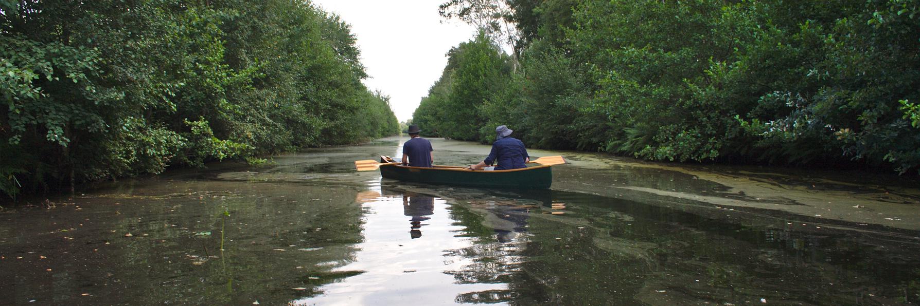 Im August auf dem Breitenburger Kanal Kanu & Natur